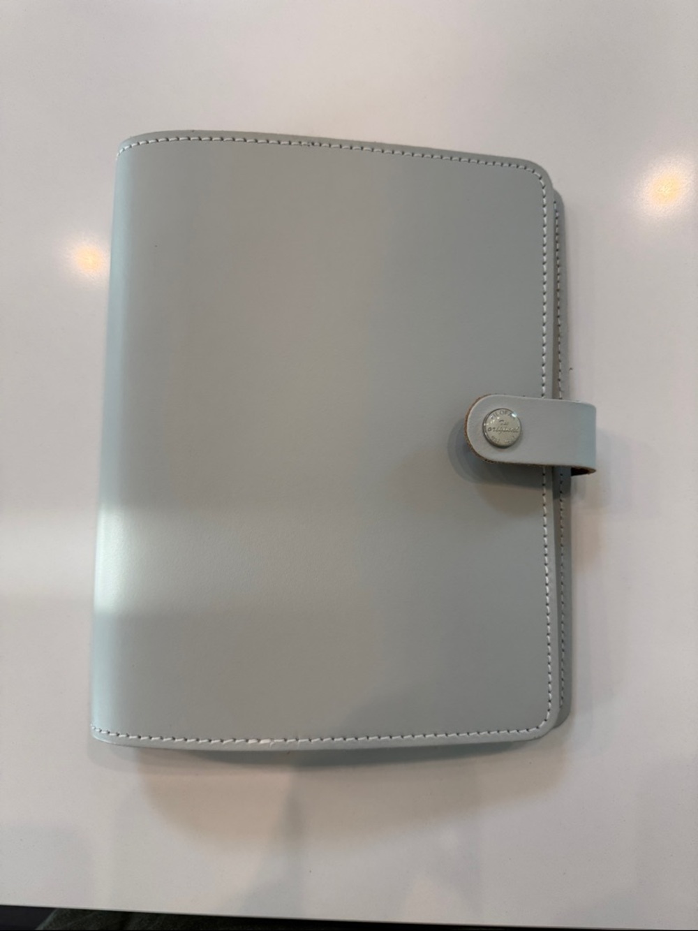 The Original A5 Leather Organizer in the color STONE